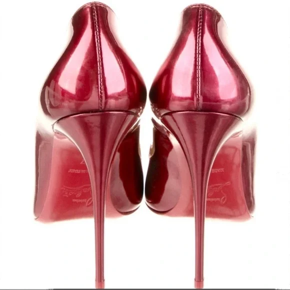 Christian Louboutin Kate’s in 120 mm. Metallic Red patent. EU37 100% authentic - Picture 3 of 6